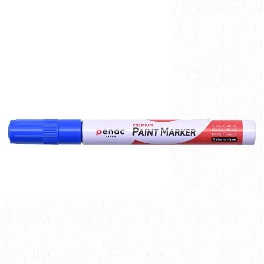 Penac Markör Paint Boya Kalemi Mavi Yuvarlak Uçlu 2-4Mm OT0140-BL (12 Li Paket) ürün görseli 1