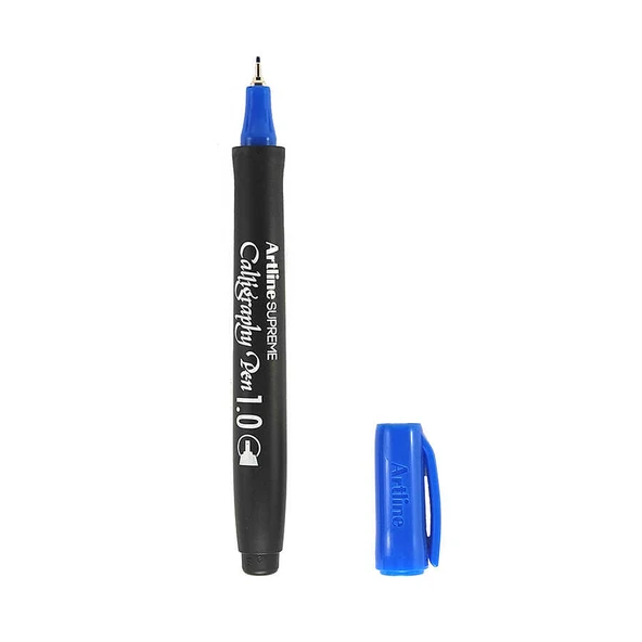 Artline Kaligrafi Kalemi Supreme Calligraphy Pen 1.0 Mavi (12 Li Paket) ürün görseli 1