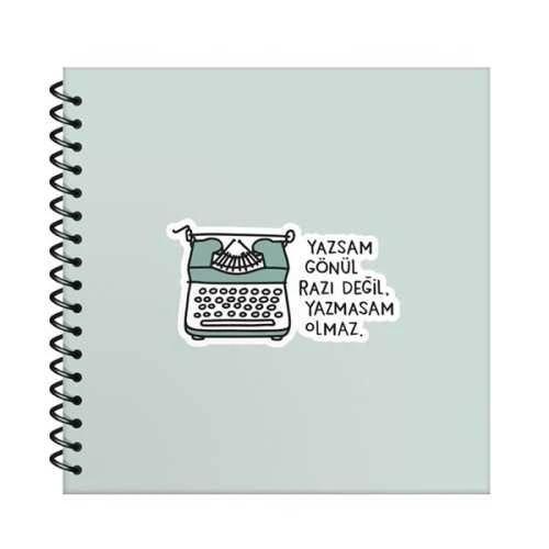 Stickerlı Not Defteri Spr. Sert Kapak Hisli Şeyler 16X15Cm 50 Yp Çizgili 500552-99 (6 Lı Paket) ürün görseli 1