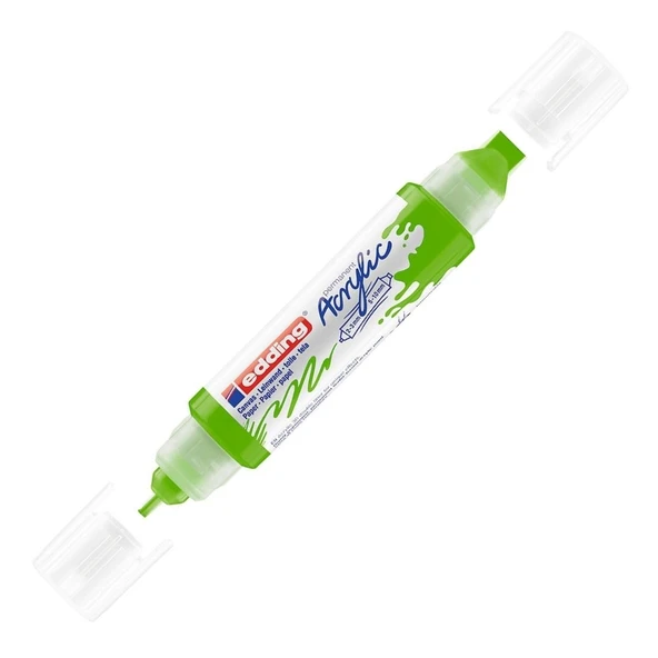 Edding Akrilik Kalem 3D Double Liner Sarı-Yeşil 927 (5 Li Paket) ürün görseli 1