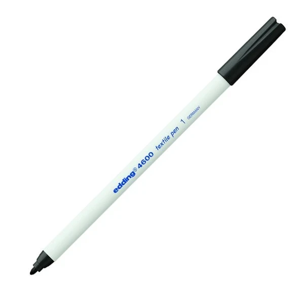 Edding T-Shirt Kalemi Kumaş Kalemi Yuvarlak Uçlu 1 Mm Siyah 4600 (10 Lu Paket) ürün görseli 1