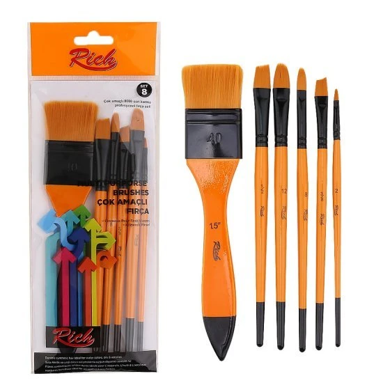 Rich Zemin Fırça Karma Set 6 Lı No:8 ürün görseli 1
