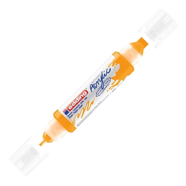 Edding Akrilik Kalem 3D Double Liner Güneş Sarısı 906 (5 Li Paket) ürün görseli 1
