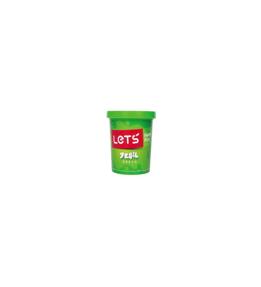 Lets Tek Renk Oyun Hamuru Yeşil 115 Gram L8440-4 (24 Lü Paket) ürün görseli 1
