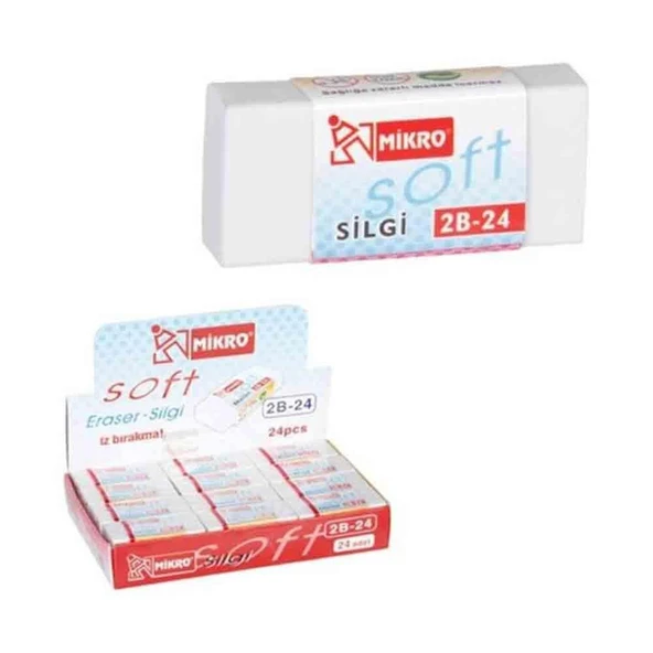Mikro Silgi Soft Süper 2B-24Sp (24 Lü Paket) ürün görseli 1