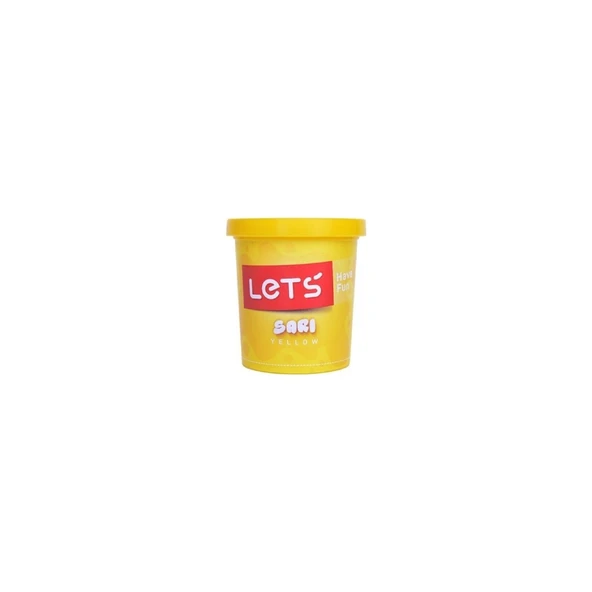 Lets Tek Renk Oyun Hamuru Sarı 115 Gram L8440-1 (24 Lü Paket) ürün görseli 1
