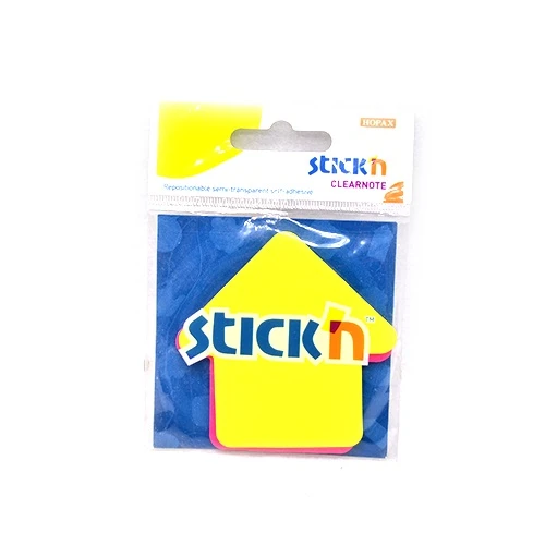 Hopax Stickn Yapışkanlı Not Kağıdı 76X76Mm Ok Neon 60 Yaprak ürün görseli 1