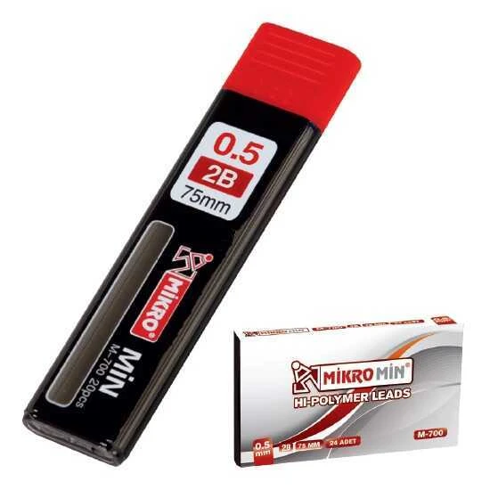 Mikro 75 Mm 2B Mekanik Kurşun Kalem Ucu Min 0.5 Mm M-70005 (24 Lü Paket) ürün görseli 1