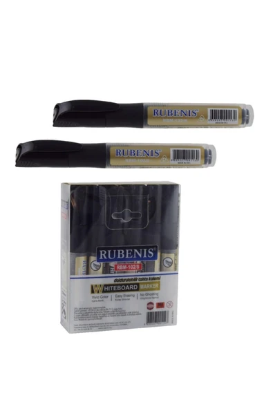 Rubenis Tahta Kalemi Kartuşlu Siyah Rbm-102/S (12 Li Paket) ürün görseli 1