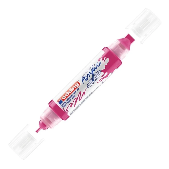 Edding Akrilik Kalem 3D Double Liner Telemagenta 909 (5 Li Paket) ürün görseli 1