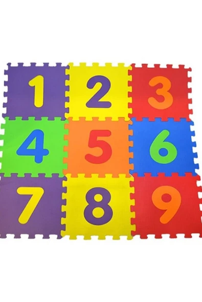 Matrax Oyuncak Eva Puzzle 33X33Cm X 7 Mm Yer Matı Rakamlar (9 Parça) ürün görseli 1