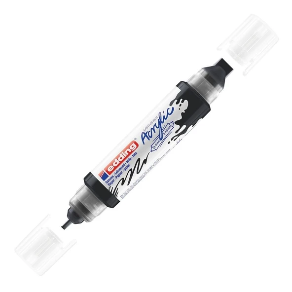 Edding Akrilik Kalem 3D Double Liner Siyah 901 (5 Li Paket) ürün görseli 1