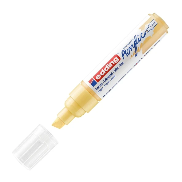 Edding Markör Kalem Akrilik Kalın Uçlu Pastel Sarı 915 (5 Li Paket) ürün görseli 1