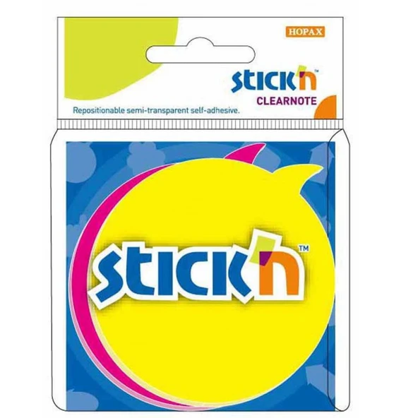 Hopax Stickn Yapışkanlı Not Kağıdı 76X76Mm Yuvarlak Balon ürün görseli 1