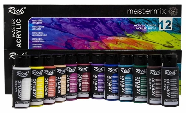 Rich Akrilik Boya Master-Mix 60 Cc 12 Renk ürün görseli 1