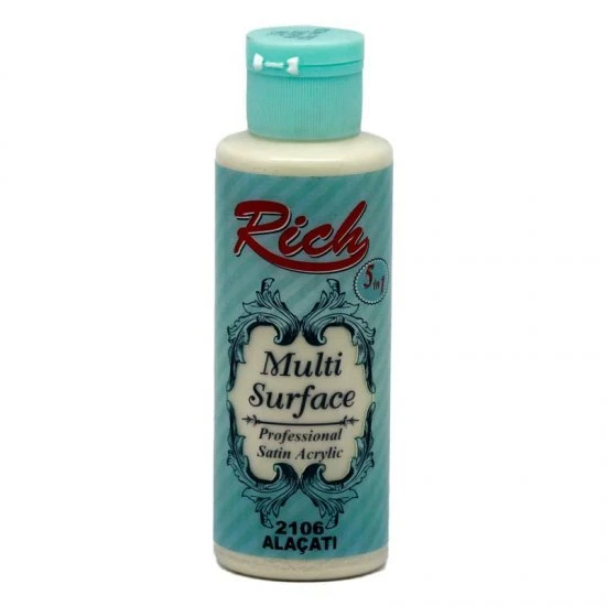 Rich Multi Surface Profesyonel Saten Akrilik Boya 120 Cc Alaçatı 2106 ürün görseli 1