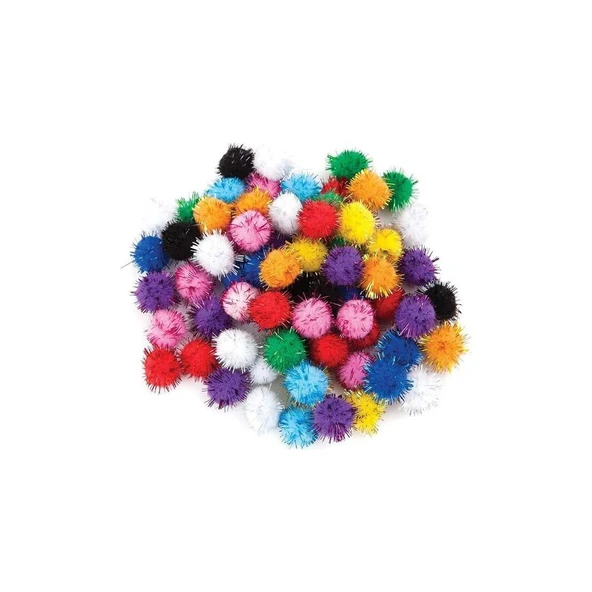 Puti Pom Pom Metalik 20 Mm 50 Li 4483 ürün görseli 1