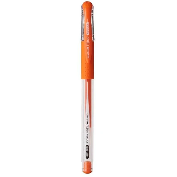 Uni-Ball Signo Needle 0.38 İğne Uçlu Jel Kalem Turuncu UM-151ND (10 Lu Paket) ürün görseli 1