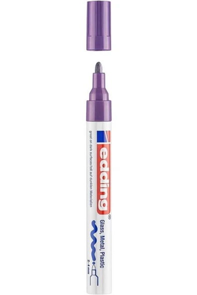 Edding Markör Boya Kalemi 2-4 Mm Yuvarlak Uçlu Mor 750Cr (10 Lu Paket) ürün görseli 1