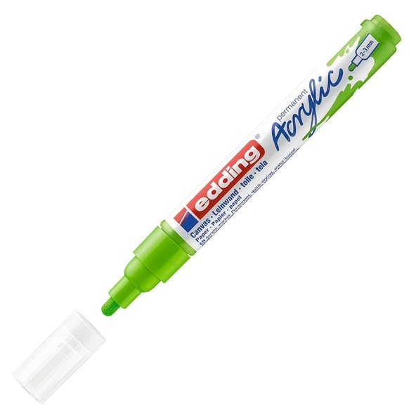 Edding Markör Kalem Akrilik Orta Uçlu Sarı-Yeşil 927 (10 Lu Paket) ürün görseli 1