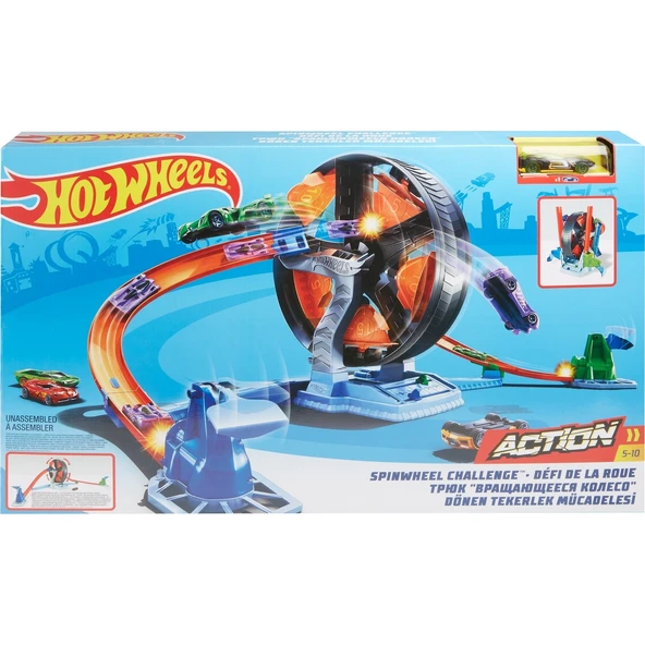 Mattel Oyuncak Hot Wheels Dönen Tekerlek Macerası Yarış Seti GJM77 ürün görseli 1