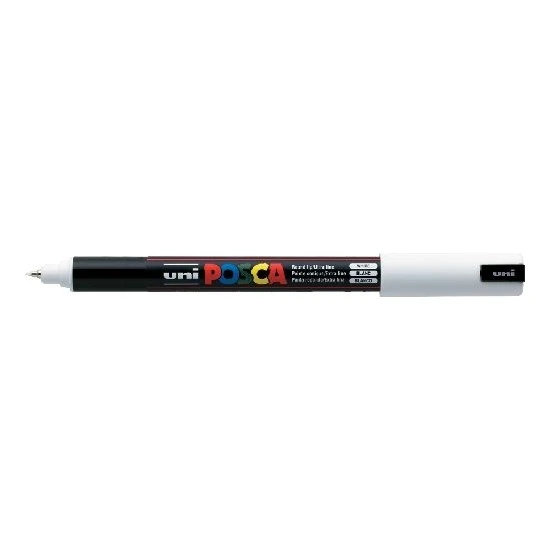 Uni-Ball Markör Posca 0.7 Mm Su Bazlı Poster Kalemi Beyaz N Pc-1Mr (6 Lı Paket) ürün görseli 1