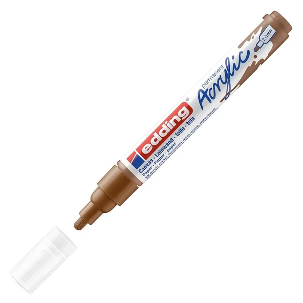 Edding Markör Kalem Akrilik Orta Uçlu Fındık Kahvesi 919 (10 Lu Paket) ürün görseli 1