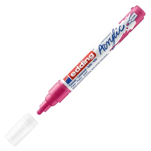Edding Markör Kalem Akrilik Orta Uçlu Telemagenta 909 (10 Lu Paket) ürün görseli 1
