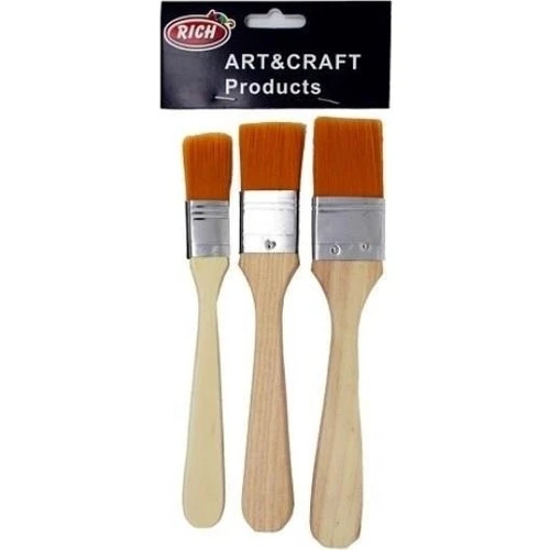 Rich Fırça Ekonomik Set Sarı Kıl 3 Lü ürün görseli 1