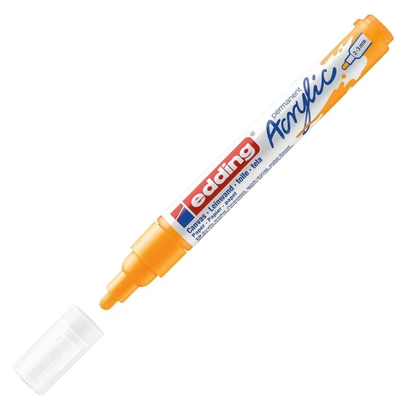 Edding Markör Kalem Akrilik Orta Uçlu Güneş Sarısı 906 (10 Lu Paket) ürün görseli 1
