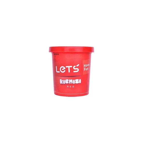 Lets Tek Renk Oyun Hamuru Kırmızı 115 Gram L8440-2 (24 Lü Paket) ürün görseli 1