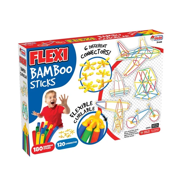 Dede Oyuncak Flexi Bambu Çubuklar 300 Parça 03679 ürün görseli 1