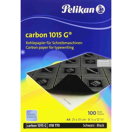Pelikan A4 Karbon Kağıdı Siyah 1015G (100 Lü Paket) ürün görseli 1
