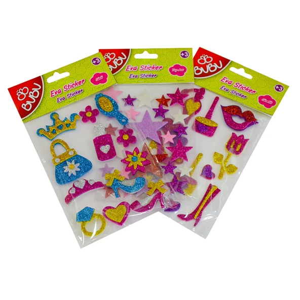 Bu-Bu Sticker Eva Prenses Karışık Bubu-Sts016 ürün görseli 1