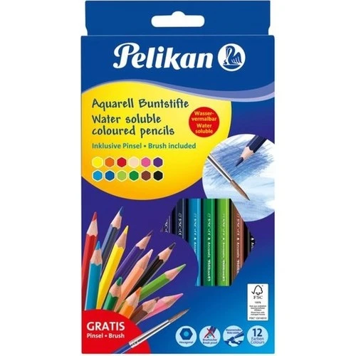 Pelikan Kuru Boya Kalemi Aquarell 12 Renk 700672 ürün görseli 1