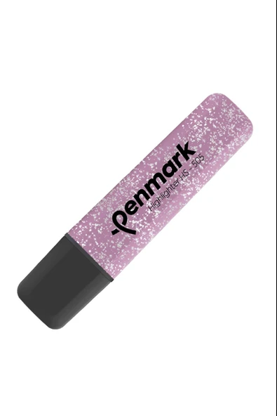 Penmark Fosforlu Kalem (İşaret Kalemi) Metalik Simli Gül Pembe HS 505 15 (10 Lu Paket) ürün görseli 1