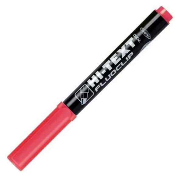 Hi-Text Fosforlu Kalem (İşaret Kalemi) Pembe Kalem Tipi 7000 (20 Li Paket) ürün görseli 1
