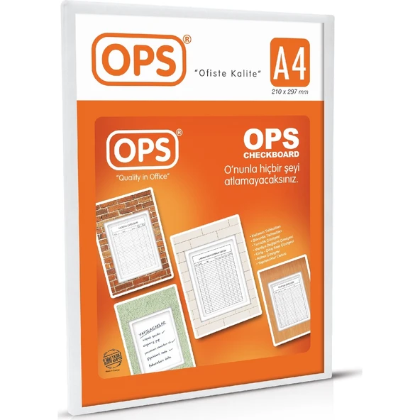 Ops Duvar Tipi Afiş Taşıyıcı A4 Dp071 ürün görseli 1