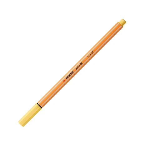 Stabilo Fineliner Point 88 İnce Keçe Uçlu Kalem 88 Point 0.4 Mm Sarı 88/23 (10 Lu Paket) ürün görseli 1
