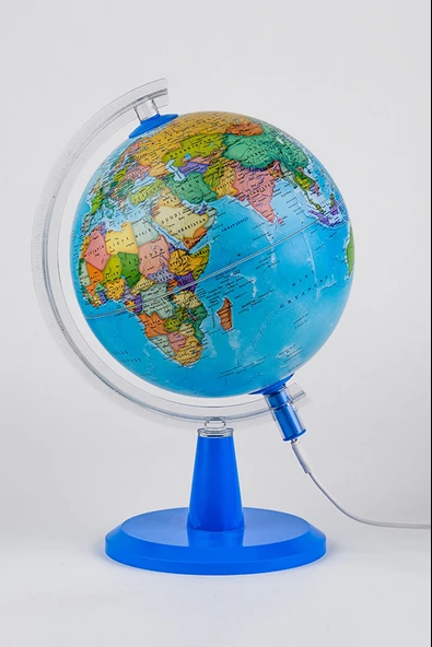 Gürbüz Dünya Küre Modern Siyasi Işıklı 30Cm 48403 ürün görseli 1