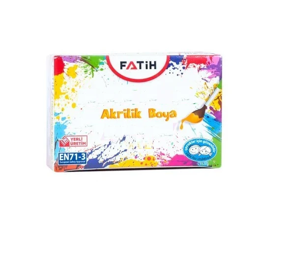 Fatih Akrilik Boya 100 Ml Açık Mavi FA55245ABAMA (6 Lı Paket) ürün görseli 1