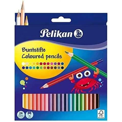 Pelikan Kuru Boya Kalemi Üçgen 24 Renk P-700122 ürün görseli 1