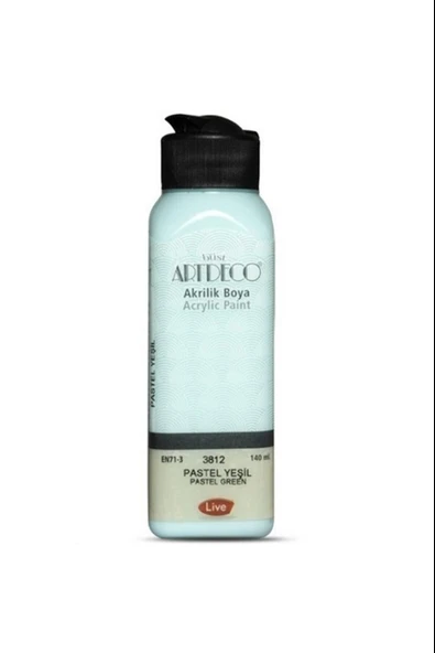 Artdeco Akrilik Boya Pastel 140 Ml Pastel Yeşil 3812 ürün görseli 1