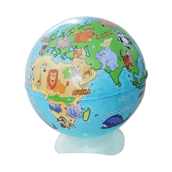 Gürbüz Kalemtraş Globe Hayvanlı Dünya Küre 10 Cm 43104 ürün görseli 1