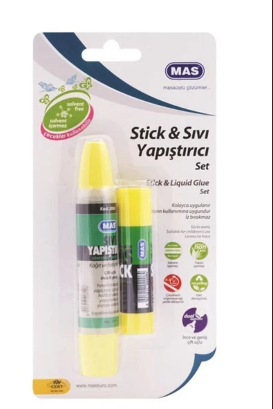 Mas Kartelada Stick Yapıştırıcı + Sıvı Yapıştırıcı Seti 2071 ürün görseli 1