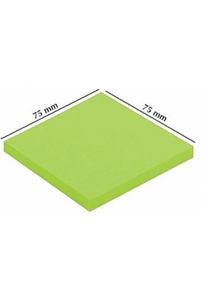Noki Yapışkanlı Not Kağıdı 80 Yaprak 75X75Mm Yeşil 12211 (12 Li Paket) ürün görseli 1