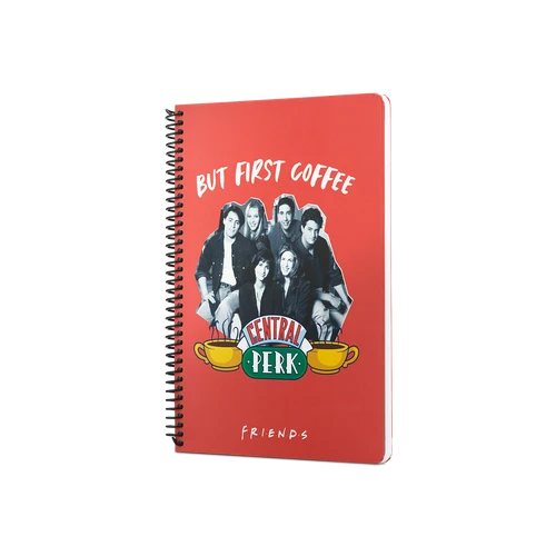 Mabbels Friends Central Perk But First Coffee Spiralli Not Defteri Kırmızı 80 Yaprak Çizgili 17X24Cm Dft-388456 ürün görseli 1