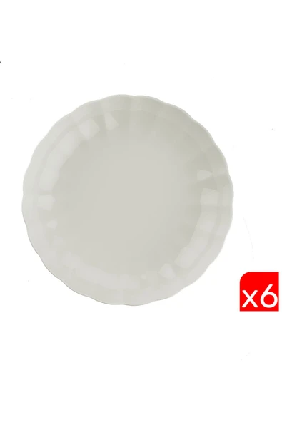 Kütahya Porselen Bone Luz Krem Çukur Tabak 20cm 6 lı ürün görseli 1