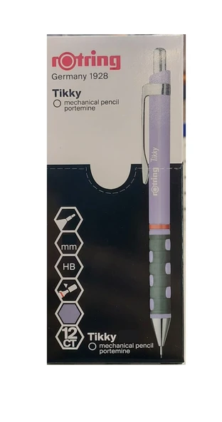 Rotring Versatil Kalem (Mekanik Uçlu Kurşun Kalem) Tikky Rd Lila 0.7 Mm 2189066 (12 Li Paket) ürün görseli 1