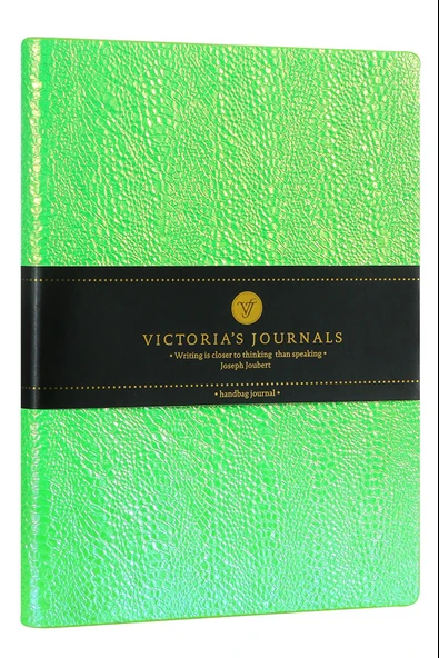 Victoria's Journals Vj Not Defteri 14.8X21Cm Corva Esnek Kapak Yeşil 96 Yaprak Noktalı 209492 ürün görseli 1